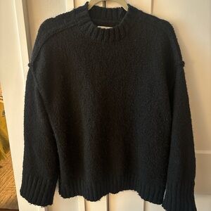 Topshop Black Crewneck Sweater